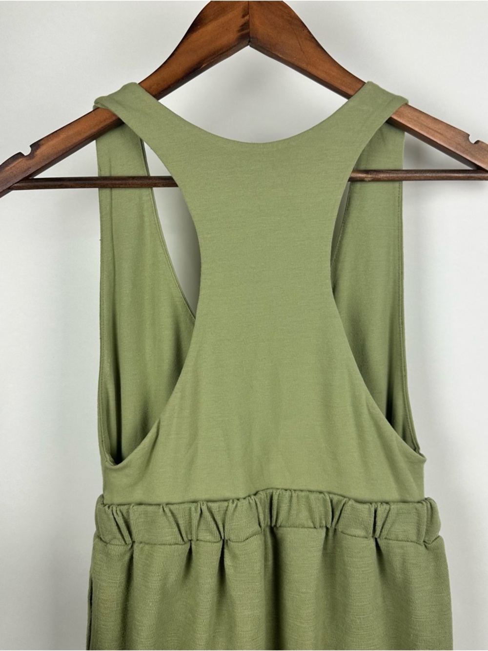 Free People Beach Olive Green Jumpsuit Boho Relaxed Kyle One Piece Summer Romper - Picture 6 of 13